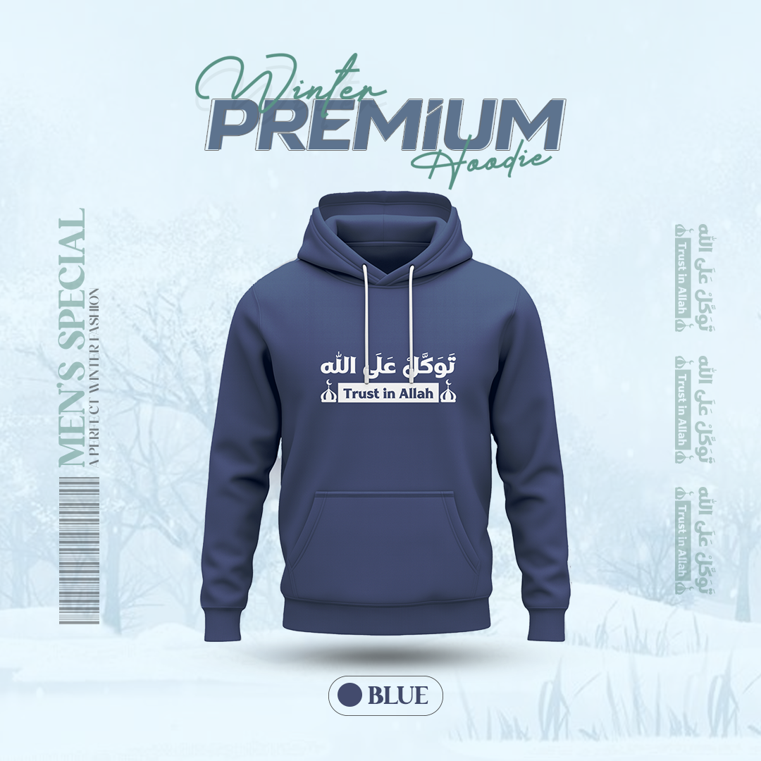 Winter Special Premium Hoodie Blue
