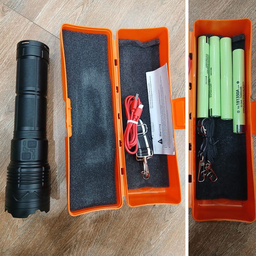 30400mAh High Power Military Grade Flashlight